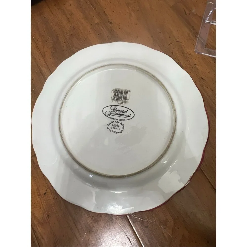 LESAL STUDIO Certified International Round Plate Serving Platter
